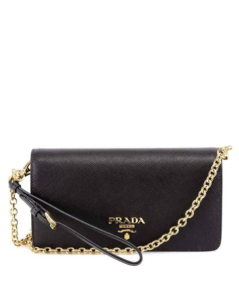 prada black clutch with chain|Prada shoulder bags for women.